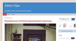 Desktop Screenshot of adityafajar.com
